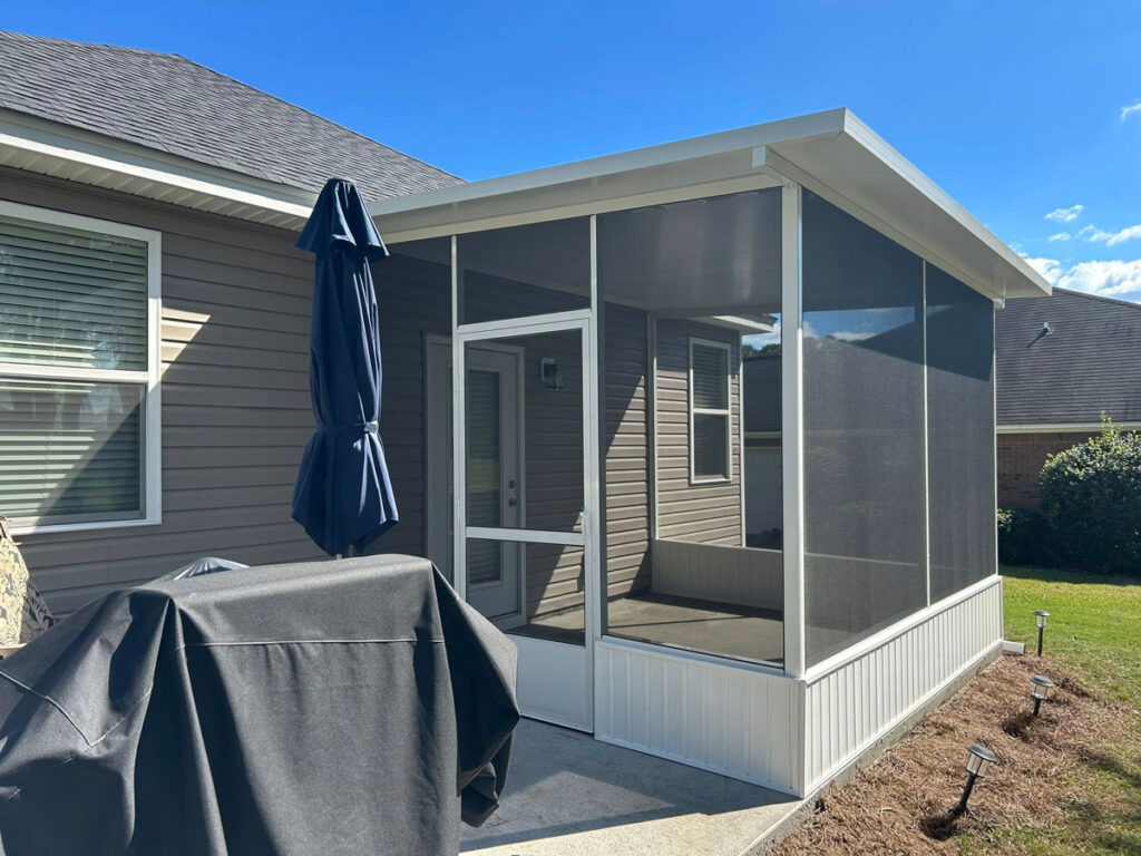 new screened porch